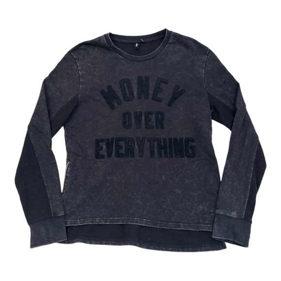 Rocksmith Pullover Sweater Money Over Everything - Adult Medium - Picture 1 of 6